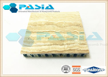 China Travertine Honeycomb Stone Panels For Old Building Renovation Surface Polished supplier